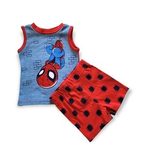 Marvel Boys 2-Piece Spiderman Top and Shorts 18M